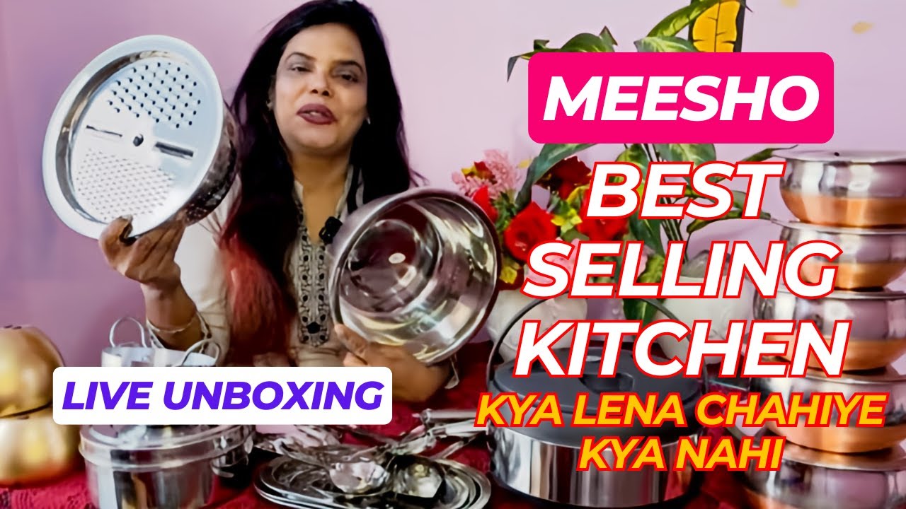 Meesho Trending Cooking Se Storage Tak Sab Kuch Ek Jagah – Premium Kitchen Product Haul Unboxing
