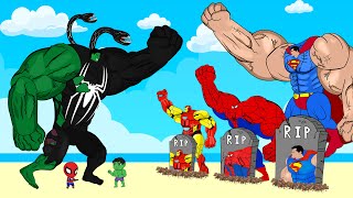 SPIDER MAN & IRON MAN, SUPER MAN vs HULK VENOM : Returning from the Dead SECRET - SUPER HEROES MOVIE