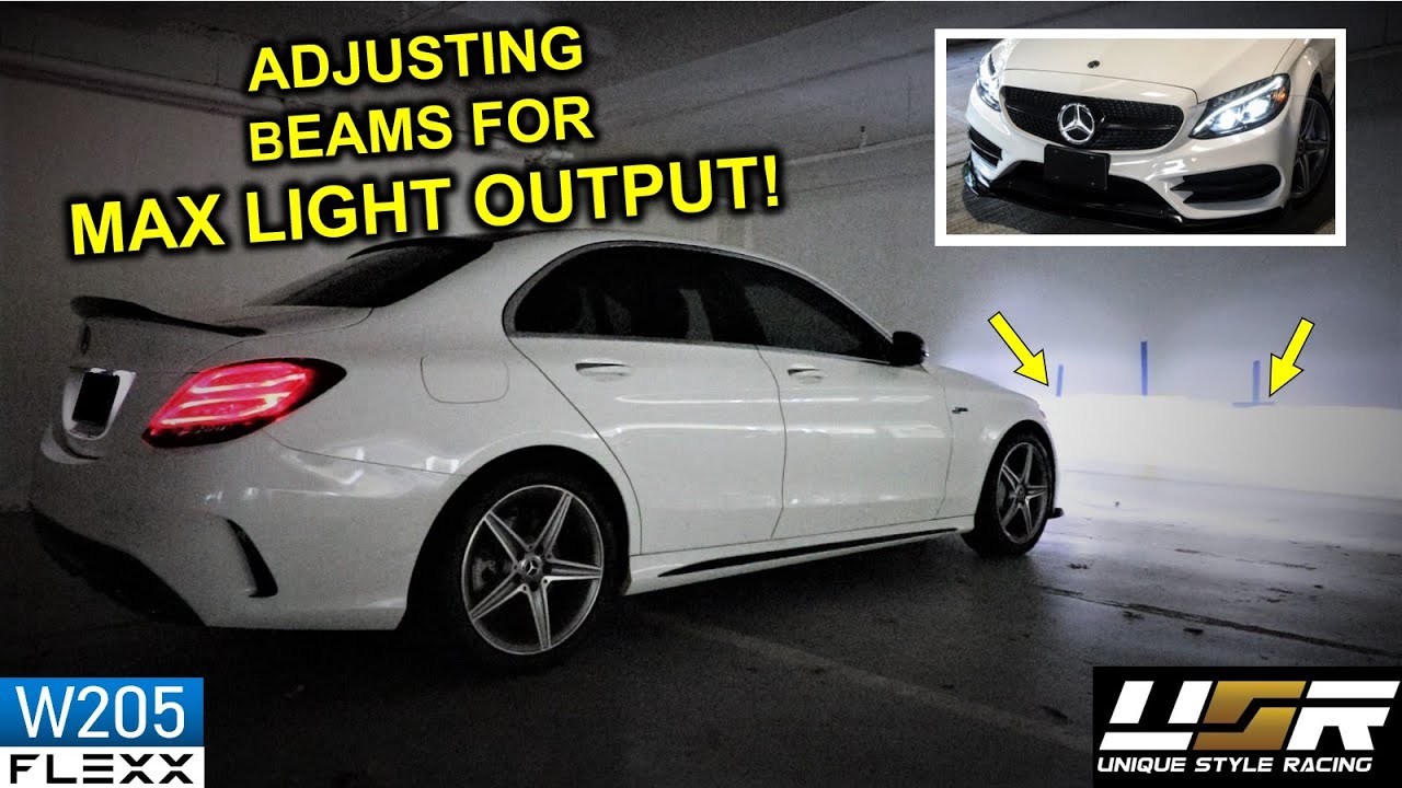 Max Lightbeam Output How to adjust aim headlights on 2015+ Mercedes