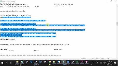 How to apply a Patch in DB Home of DB System