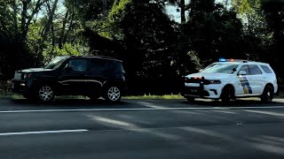 New Jersey State Police Dodge Durango on a Traffic Stop