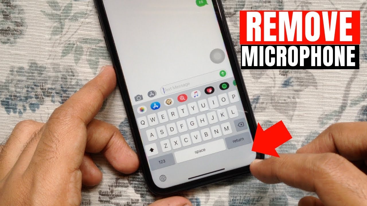 How To Remove Microphone Button From Keyboard On IPhone YouTube