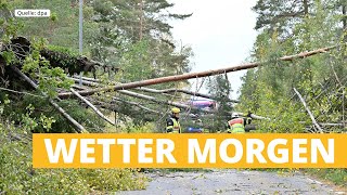Wetter Nacht und morgen: Hier gibt es noch letzte Sturmböen