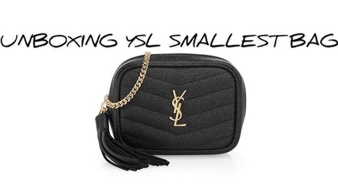 [Authentic] YSL Saint Laurent LOU BELT BAG IN QUILTED LEATHER—BLACK/BRONZE