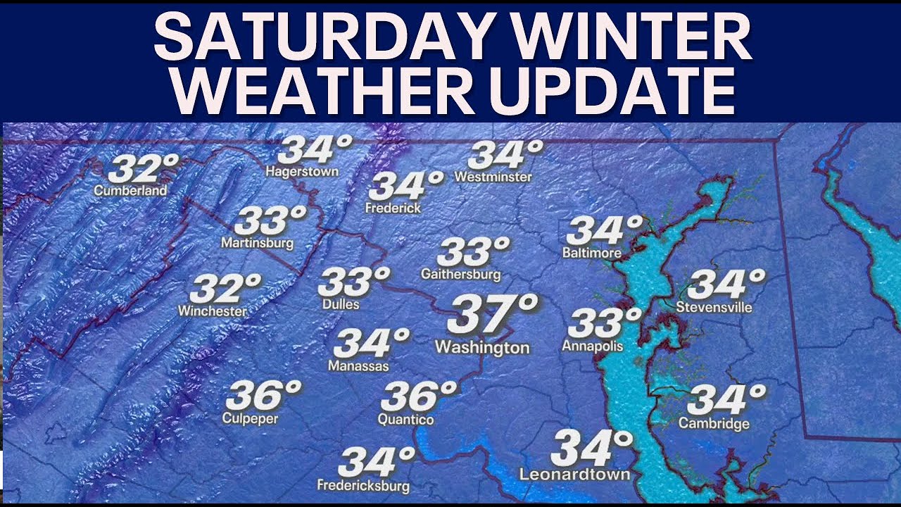 Winter Weather Update: Snow flurries and sleet were spotted across the D.C. region Saturday morning