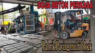 PROSES PEMBUATAN PAVING BLOCK // PABRIK PAVING BLOCK DOJA BETON PERKASA