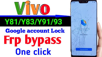Vivo Y81/Y83/Y91/Y93 Google Account/Frp Bypass||Hard Reset Google Account Unlock One Click