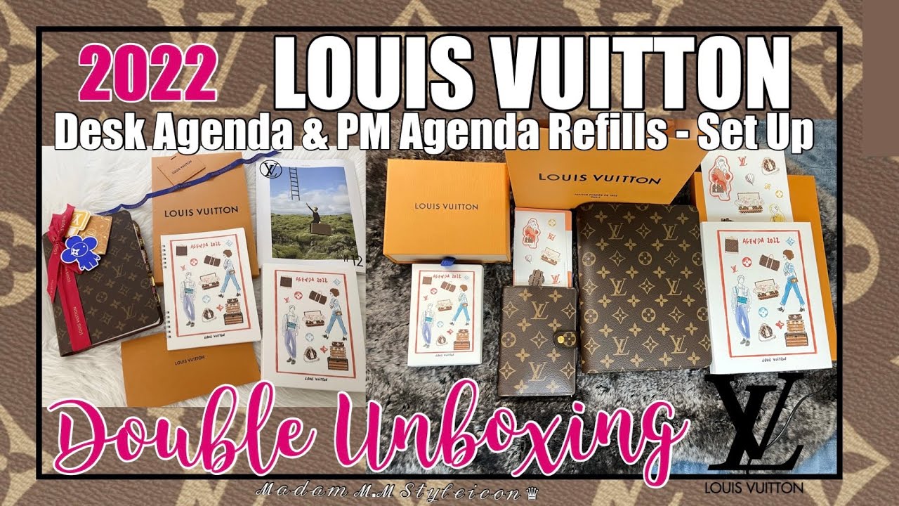 NEW YEAR’S DOUBLE UNBOXING 2022 LOUIS VUITTON DESK AGENDA & PM AGENDA