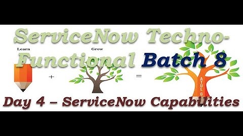 Batch 8 | Day 4 | ServiceNow Capabilities | Techno Functional Training #Shorts #Short