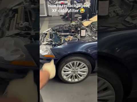 how to, replacing Jaguar range Rover cabin air filter