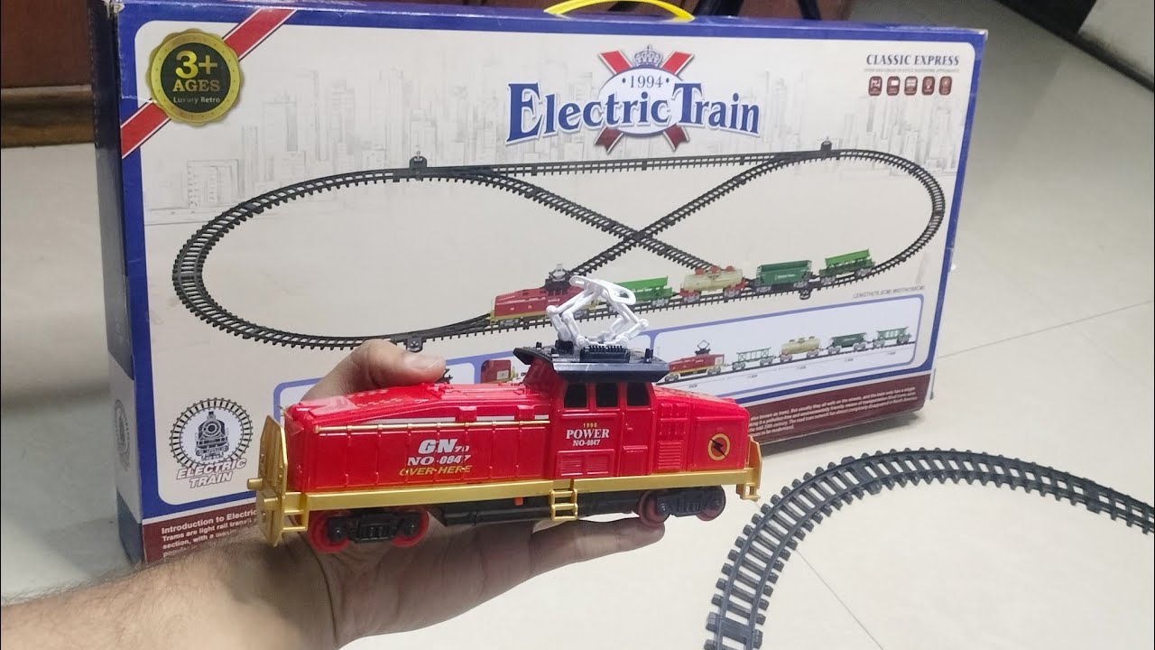 Unboxing Electric Train Set with Oil & Car Carriers |  