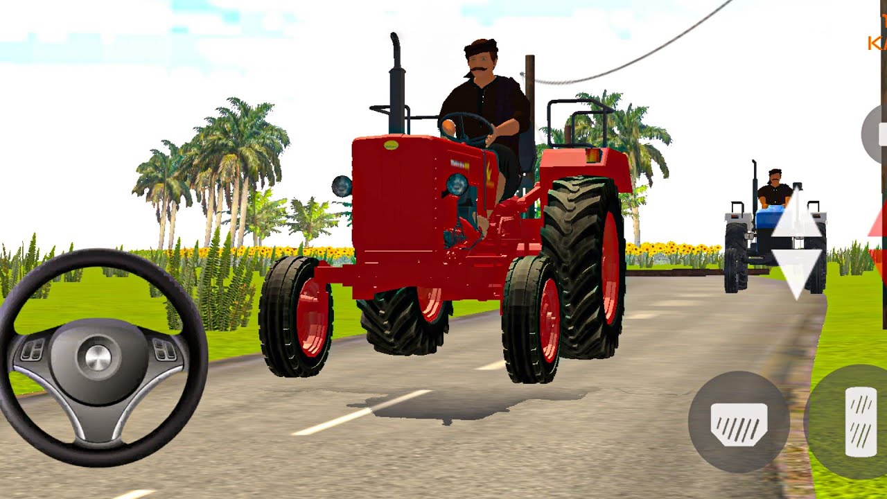 Indian tractor simulator 3d gameplay // tractor wala game video // Android gameplay malayalam
