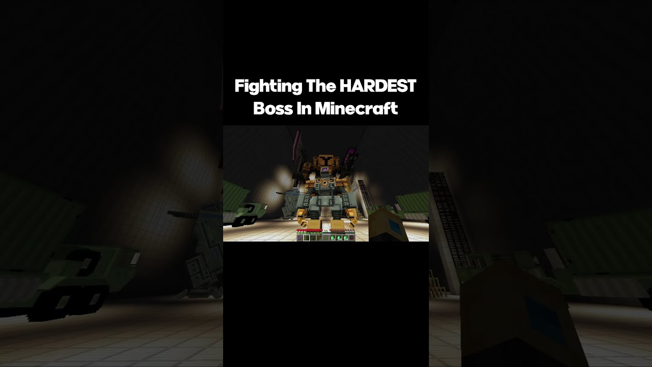 Fighting The HARDEST Minecraft BOSS Wither Storm Minecraftmemes