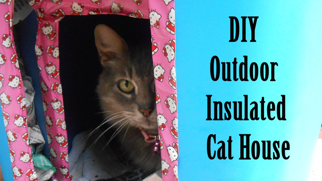 diy outdoor insulated cat house - youtube