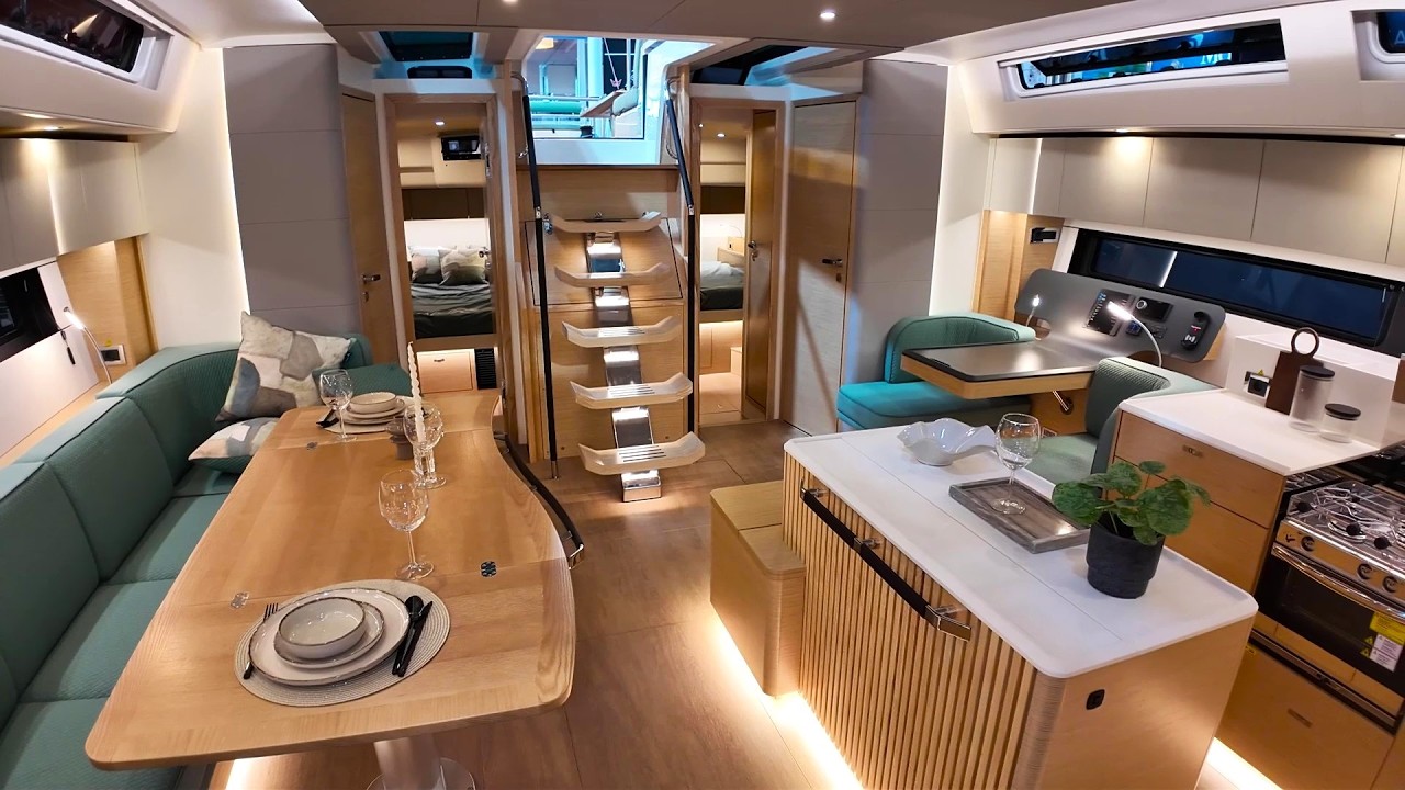 ⁣Inside the Luxury Sailing Yacht Hanse 590 model 2026