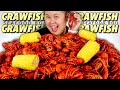 GIANT SEAFOOD BOIL CRAWFISH MUKBANG 먹방 EATING SHOW | 10 POUNDS OF LOUISIANA CRAWFISH