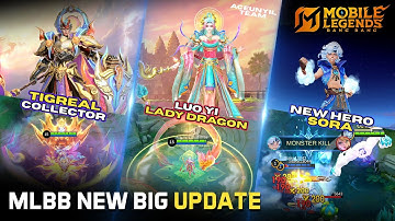 LUO YI LADY DRAGON GAMEPLAY | TIGREAL COLLECTOR GAMEPLAY | NEW HERO SORA GAMEPLAY & MORE