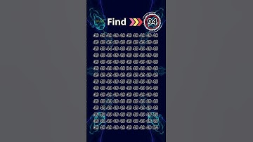 Eye Test Challenge: Can You Find the 94? #quizmeplztv #quiztime #quiz