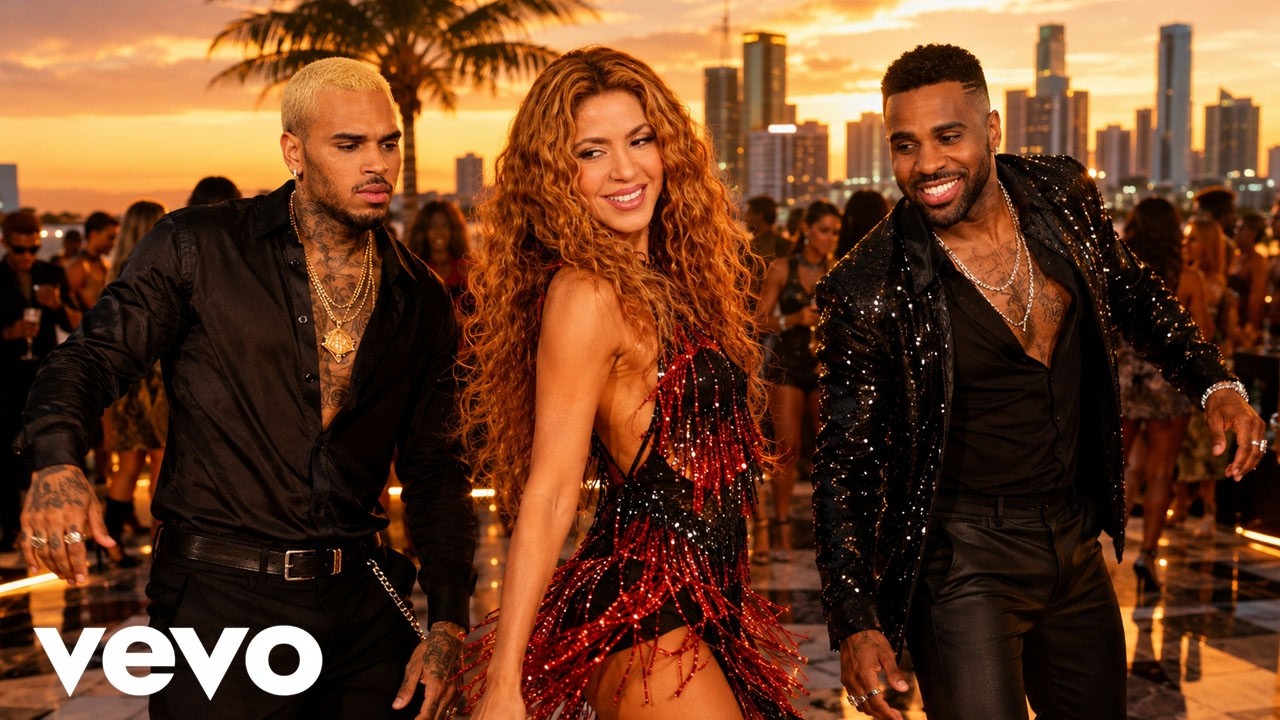 Jason Derulo x Shakira x Chis Brown – 🌪 Neon Nights 2026 | Bass-Heavy Neon Reggaeton Anthem