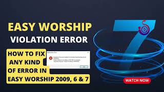 How to Fix Easy Worship Access Error screenshot 5
