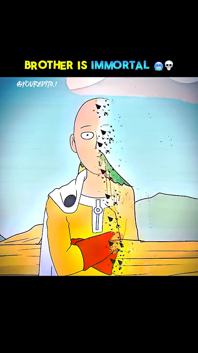 Bro is immortal 💀🥶|| One Punch Man || #opm #onepunchman #saitama #thanos