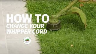 How to change whipper snipper cord