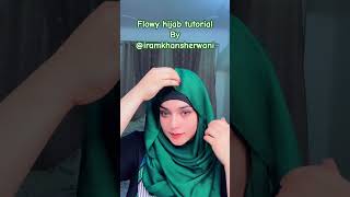 Flowy hijab tutorial / how to wear hijab style / viral short hijab hijabstyle youtubeshorts