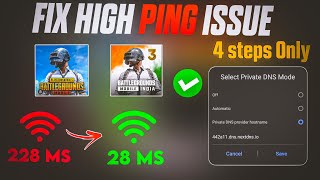 🚀 GET 20 MS PING IN BGMI & PUBG | *LAG* HIGH PING PROBLM FIXED | JIO, AIRTEL, VI HIGH PING FIX