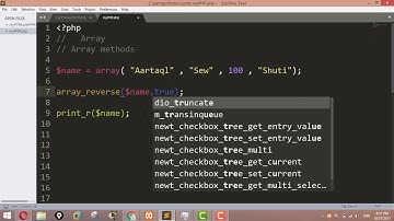 Creating an array with elements in reverse order and shuffle in PHP