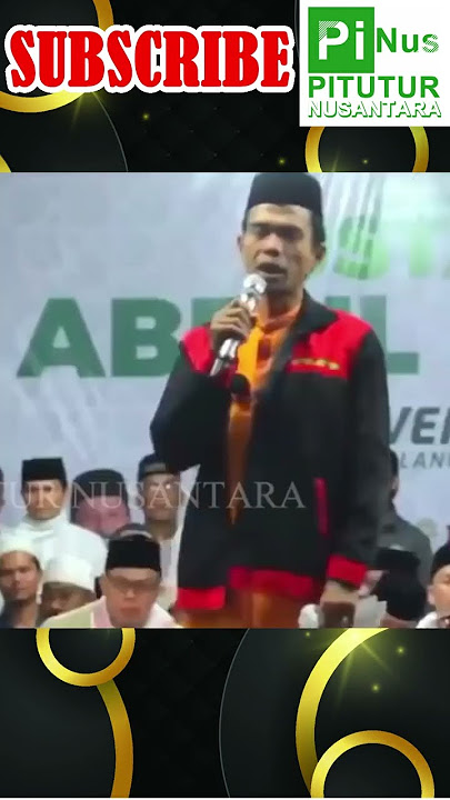USTADZ ABDUL SOMAD - Tanggung jawab seorang anak laki-laki pertama dalam keluarga PART 2
