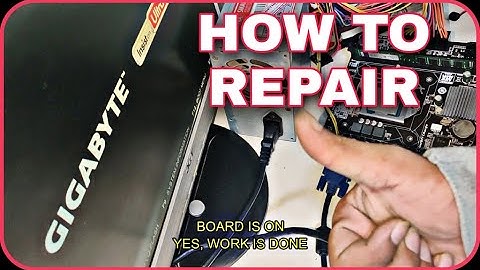 GIGABYTE GA-H81M-S NO DISPLAY MotherBoard Repair | 100% Problem Solved