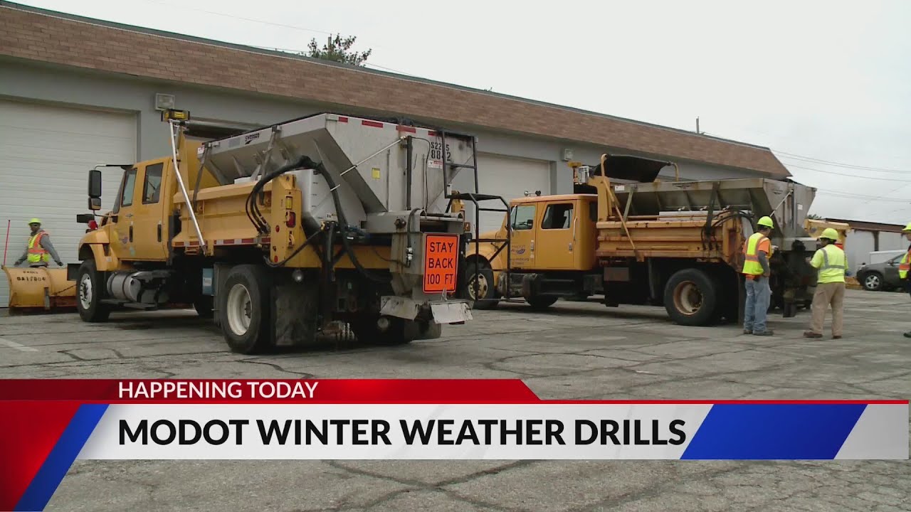 MoDOT gears up for winter with annual weather drills - YouTube