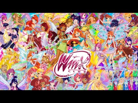 Winx club - All transformation up to Dreamix (HD)