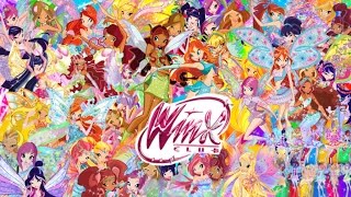 Winx club - All transformation up to Dreamix (HD)