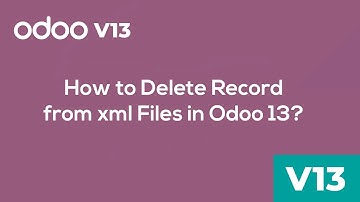 How to delete record from xml files in odoo 13?