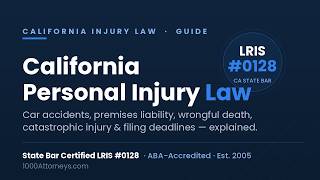 California Personal Injury Law Explained | Know Your Rights Before Hiring an Attorney