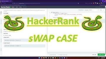 HackerRank (Python): sWAP cASE