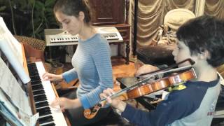 Piano and violin duet Rosemary ' s Song