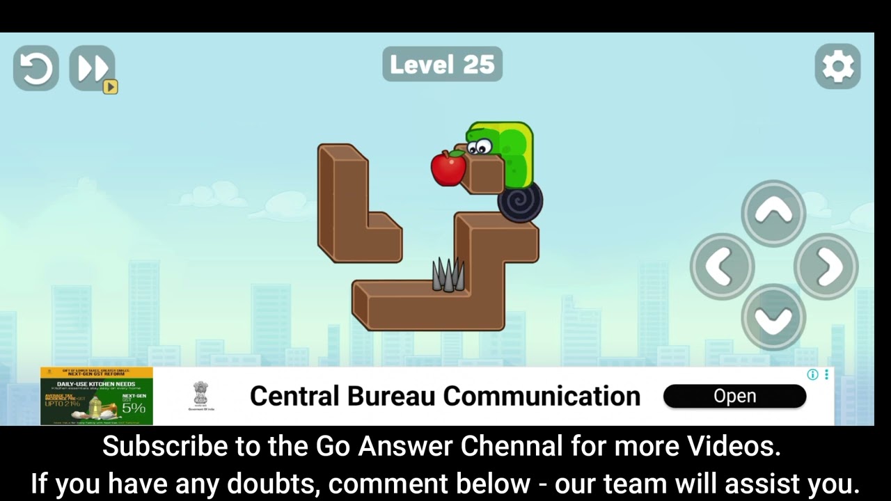 Snake Puzzle: Slither to Eat Level 25 Walkthrough 🐍🍎 | Goanswer