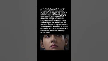 Kim Taehyung His Dad Took The Bus With Him To Sign History 