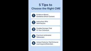 5 Tips to Choose CME Provider #primarycarephysician #primarycare #continuingmedicaleducation