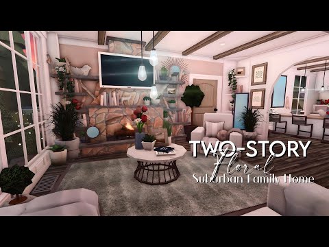 BLOXBURG: Realistic 2-Story Family Home Speedbuild