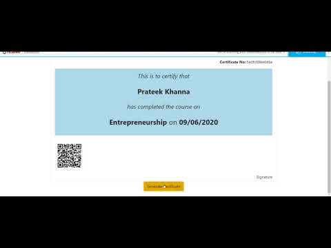E Certificate Generator