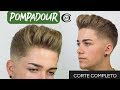 Como hacer un corte cabello Pompadour?  Paso a Paso CORTE COMPLETO