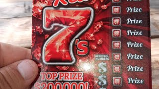 $5 RUBY RED 7'S NC EDUCATION LOTTERY SCRATCH OFF TICKET