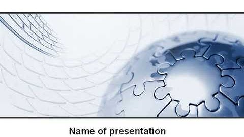 Computerized World Puzzle PowerPoint Template by PoweredTemplate.com