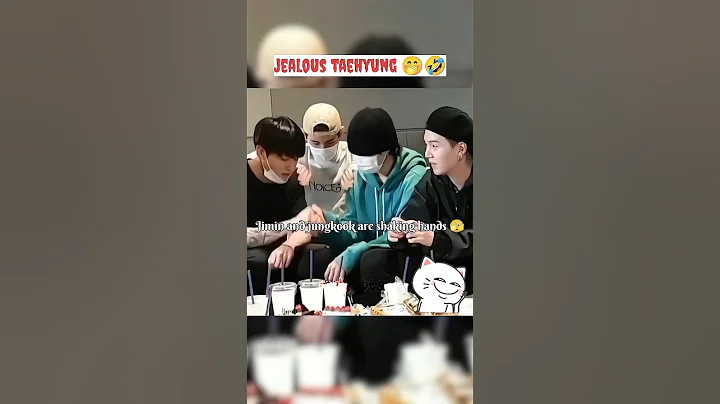 Taehyung became jealous 🤭after seeing Jimin and Jungkook so close😁🤣#taekook #shortvideo