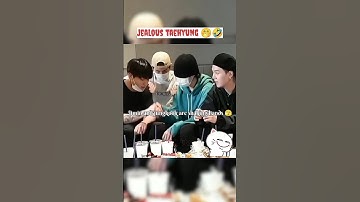 Taehyung became jealous 🤭after seeing Jimin and Jungkook so close😁🤣#taekook #shortvideo