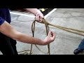 Вязка спасательной верёвки за конструкцию 4 способа