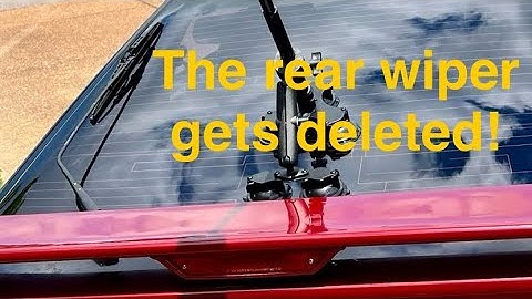 Deleting the Rear Wiper on a MK3 Supra with Pro Spec Imports Billet Anodized Kit